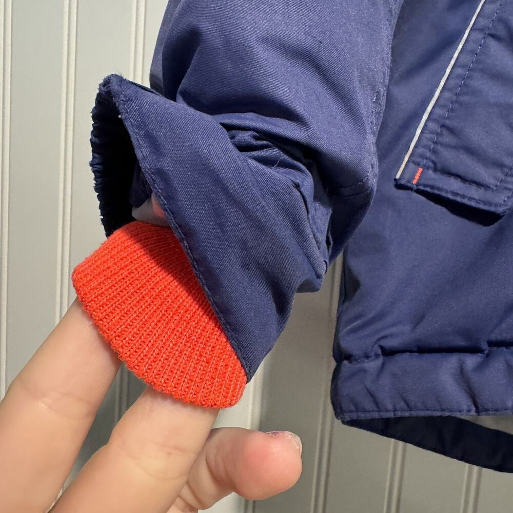 Boden Color Block Insulated Fleece Lined Jacket Kids 6/7 - Picture 2 of 10